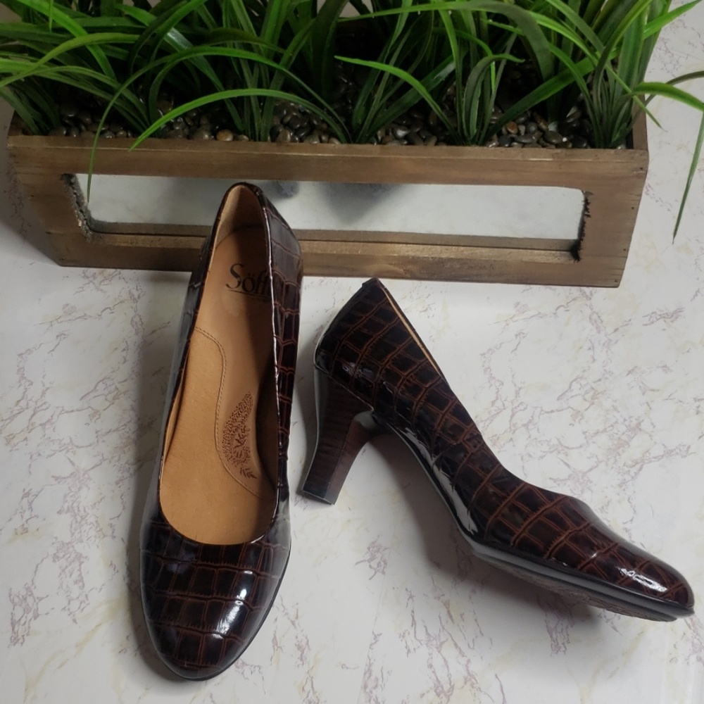 Sofft | Brown Croc | Heels | Size 10 | NWOT